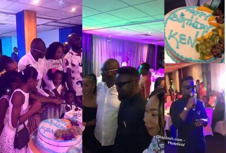 Video: Sarkodie Surprises Kennedy Agyapong at his Expensive Private Birthday Party