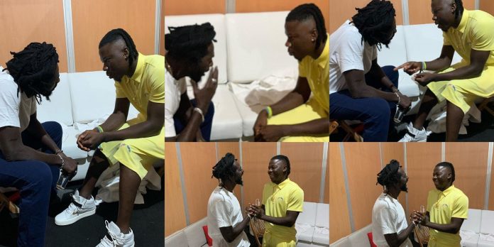 Stonebwoy Meets Jamaican Reggae Legend, Buju Banton